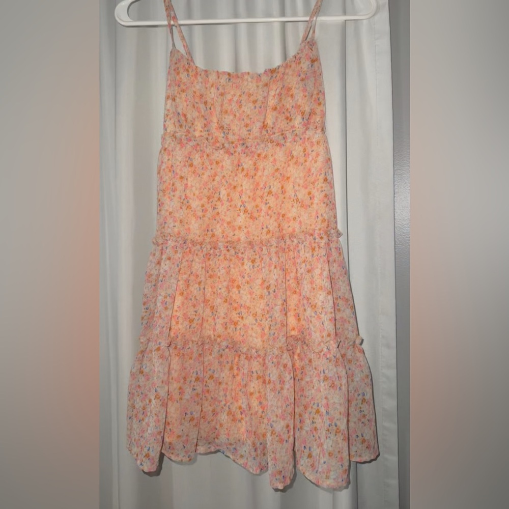 Floral Peach Dress